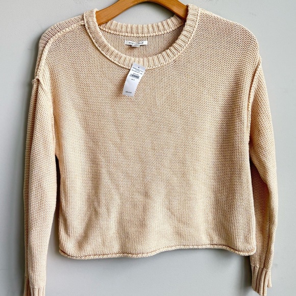 AMERICAN EAGLE Women's Cream Sweater SMALL  NEW - Picture 2 of 4